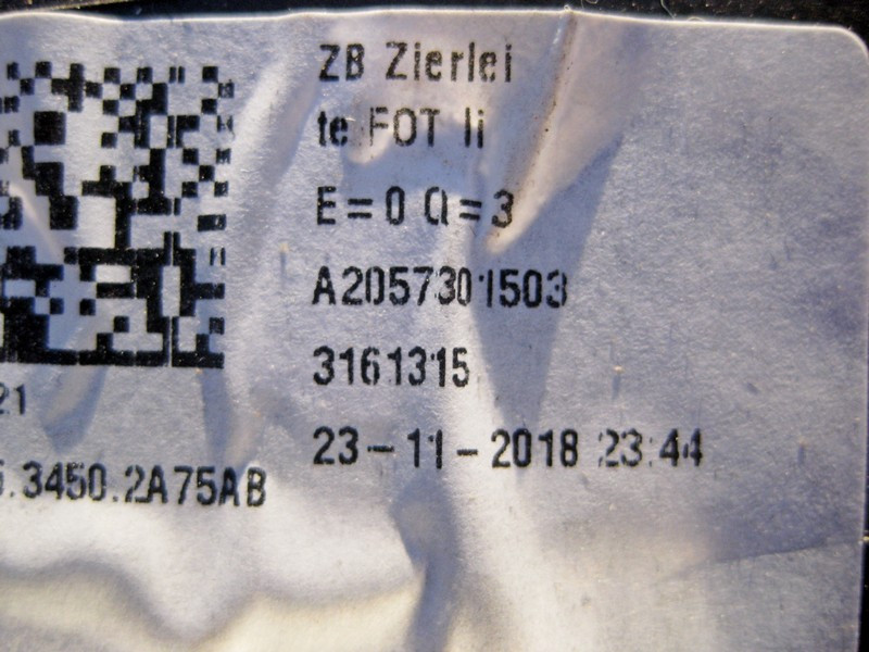 Mercedes-Benz  A2057301703 Декоративна алюмінієва накладка задньої лівої дверної карти C-Class W205 Одеса - фото 3