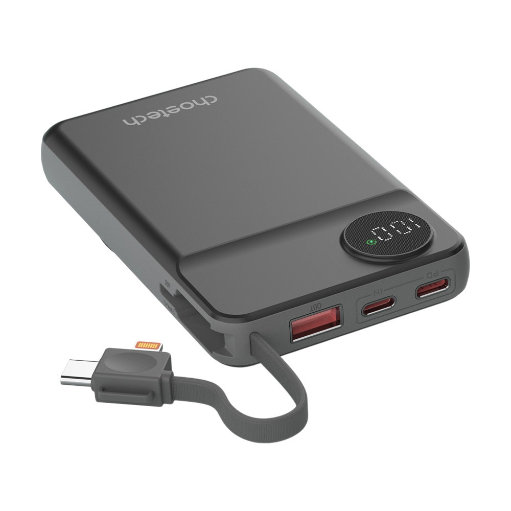 Повербанк 10000mAh Choetech B695 Black QC3.0 PD3.0 бездротова зарядка смартфонів та Apple Watch (43-00131) Київ - фото 11