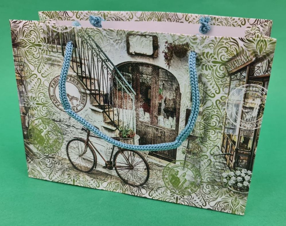 Пакет бумажный малый горизонтальный 11/18/5(арт М019) (12 шт) Харьков - изображение 1