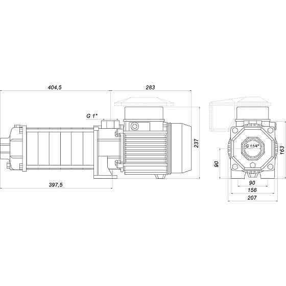 Насос відцентровий горизонтальний багатоступеневий OP-32/10 2.2 кВт SAER (8 м3/ч, 91.5 м) (000019024) Київ