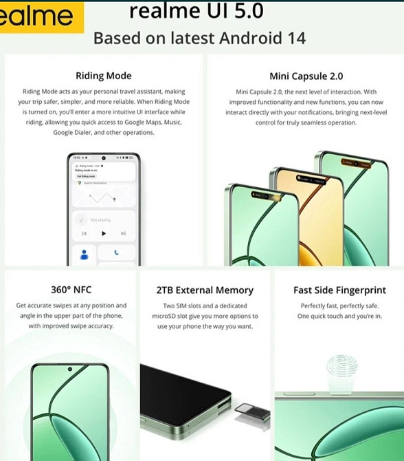 Телефон Realme 12X 5G 8/256Gb. Black NFC 120Hz. 5000mAh. Dimensity 6100 IP54 Киев - изображение 2