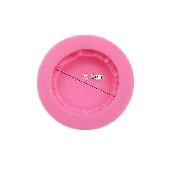 Силиконовый молд Макарун 32 мм розовый Киев