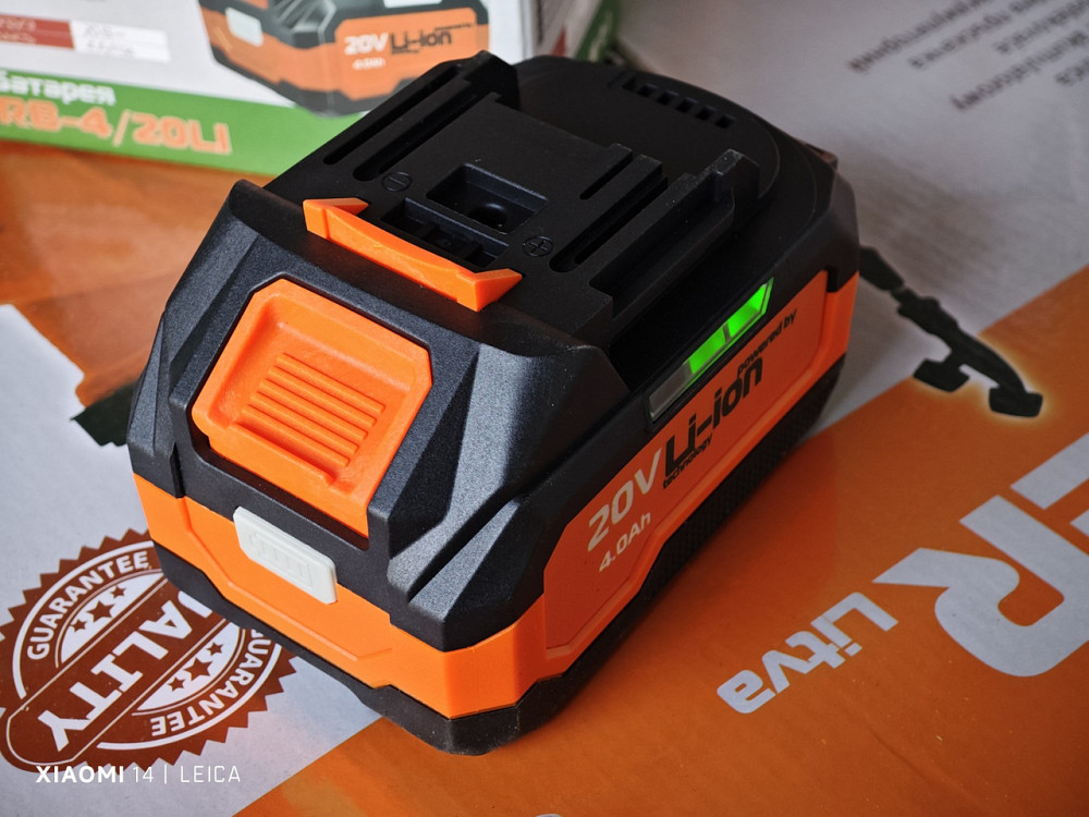 Акумуляторна батарея 20 В 4 А·год Rebiner, Батарея 20в 4 аг  Li-Ion Львов - изображение 7