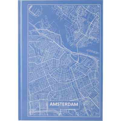 Книга записная Axent Maps Amsterdam А4 в твердой обложке 96 листов в клетку Голуб (8422-507-A) Винница