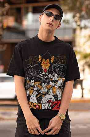 Футболка чоловіча з аніме принтом Вінтаге Спекіал Аніме Лове оверсайз (S/M/L) Чорний AnimeJ1176 Дніпро