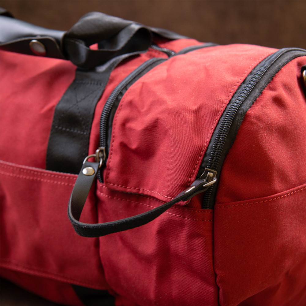 Спортивная сумка текстильная Vintage 20642 Малиновая Киев - изображение 10