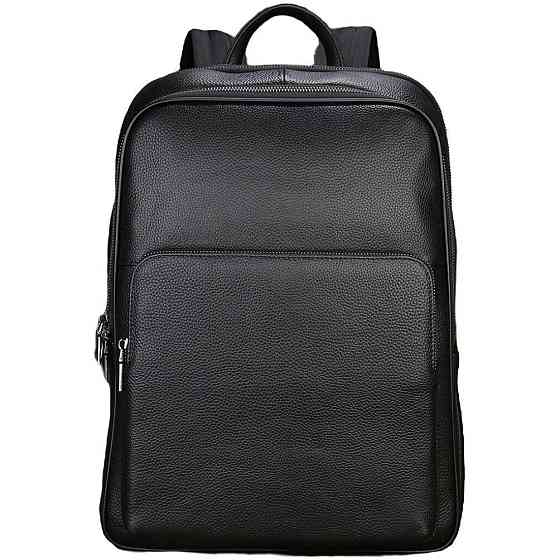 Шкіряний рюкзак для ноутбука на два відділи Vintage 20906_1 Чорний Київ