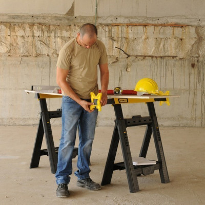 Верстак Stanley козлы складные 2 шт., 693x105x815 мм, мак 454 кг (STST1-70713) Винница - изображение 4