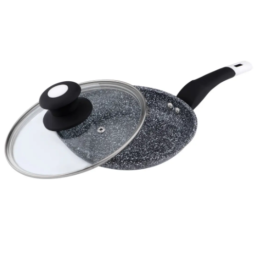 QD-F0326 - L Сковорода d.26 см  h.5,8 см алюм. з скл.кришкою 7615108000 Житомир