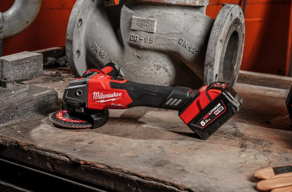 Шлифмашина угловая аккумуляторная MILWAUKEE, M18 FSAGV125XPDB-0X, диаметр 125мм (+ рукоятка, зах. кожух, бескл. гайка, 2 зах. Экран Одесса - изображение 10