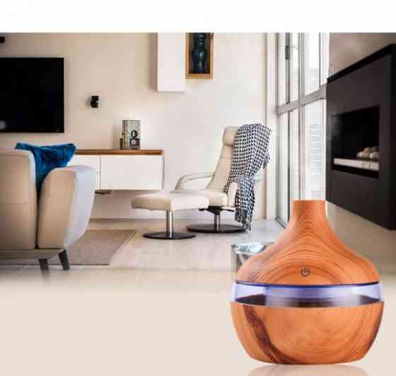 Ультразвуковий зволожувач повітря з Led підсвічуванням (світле дерево) Вінниця