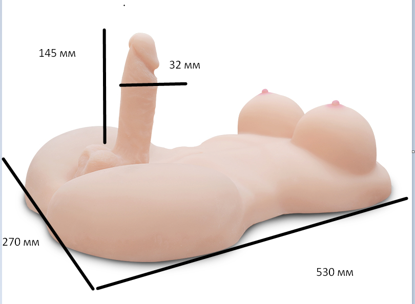 Мега-мастурбатор "Nalada Sex Doll" Sex Aura Київ - фото 2