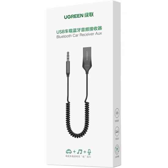 Адаптер Bluetooth 5.0 Aux with mic CM309 UGREEN Black Вінниця