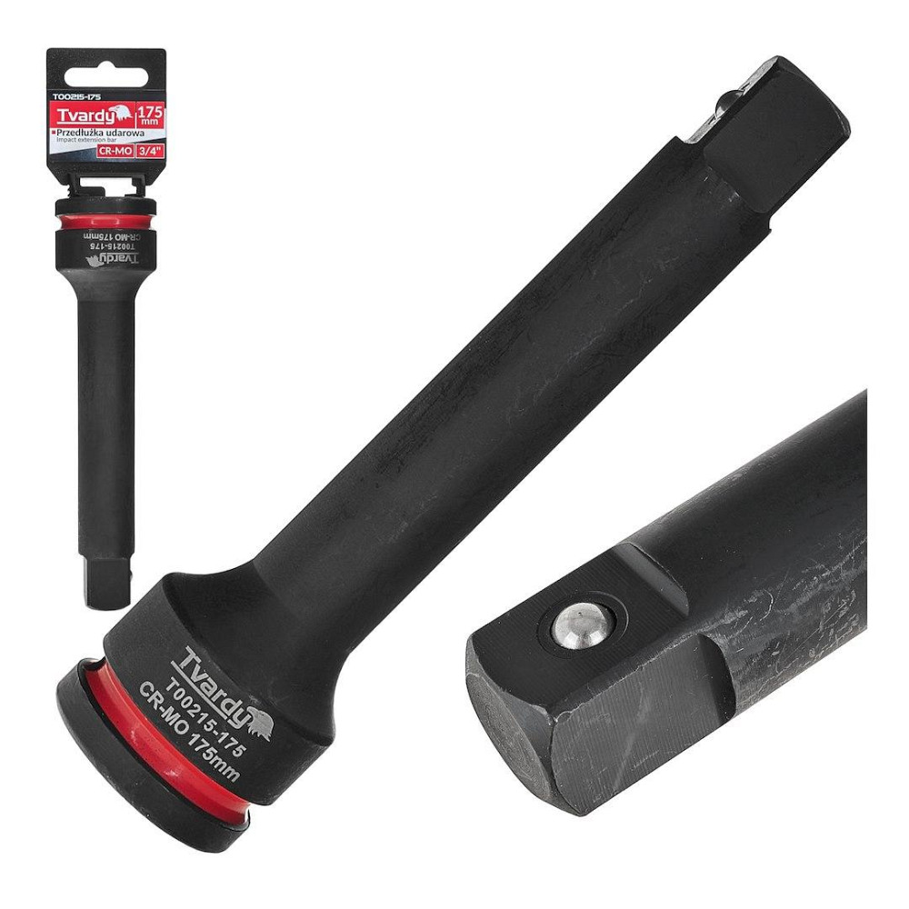 Подовжувач ударний головки "Tvardy" з хром-молібденової сталі (Cr-Mo)  3/4" довжиною 175 мм Киев - изображение 2
