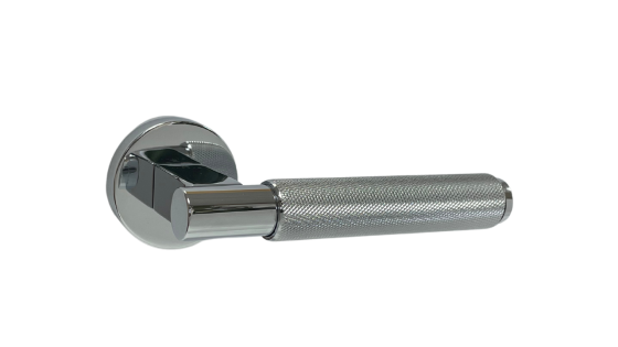 Ручка дверная ILAVIO 2411 Полированый хром Киев