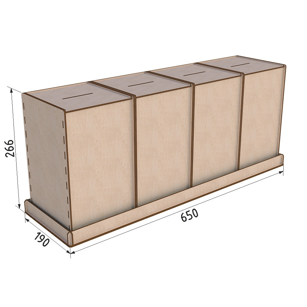 Ящики для пожертвований EKOSTAR 640х180х261 Киев - изображение 3