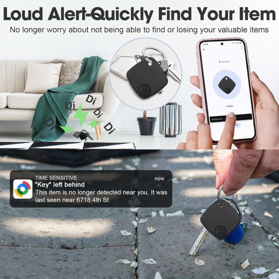 Bluetooth-трекер CMINGKEJI Smart Tracker для Android, 4 шт., Google Find Hub, IP67, CR2032, сигнал 100 дБ Киев