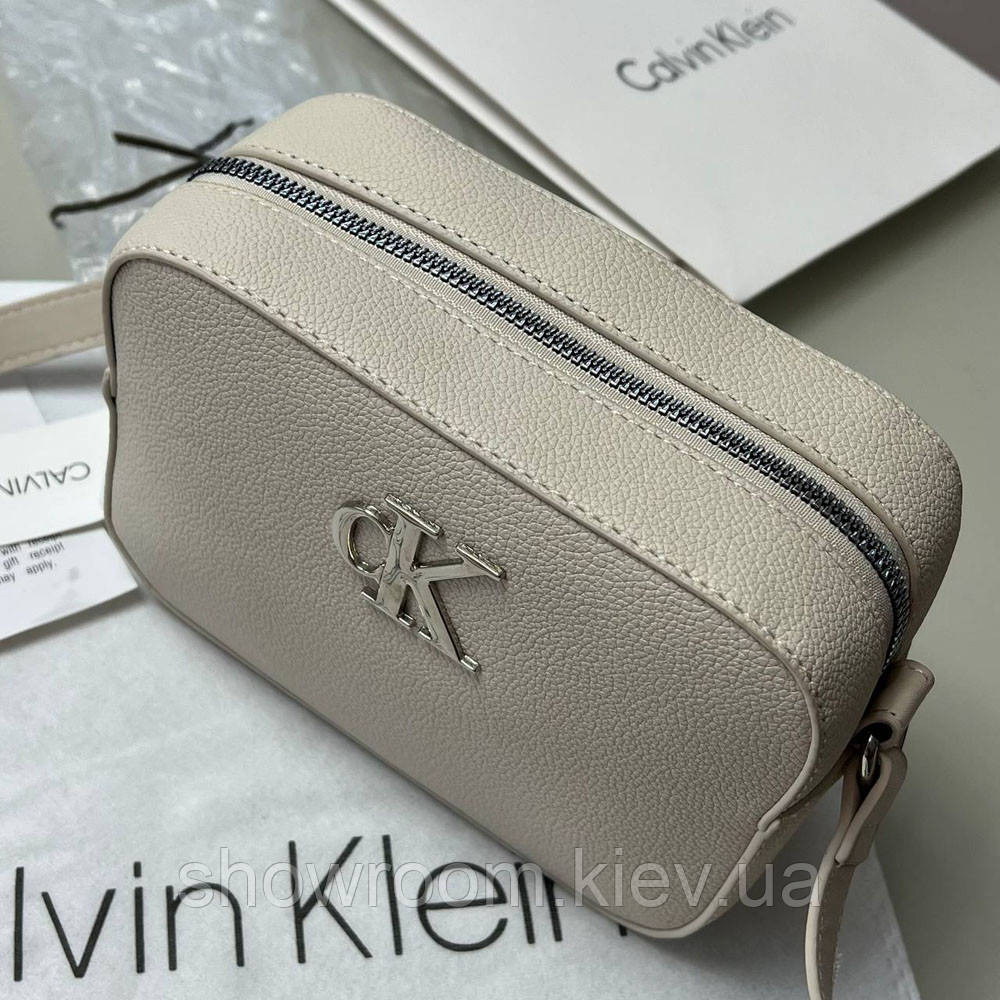 Невелика жіноча сумочка на плече Ck 2765 beige Київ - фото 2