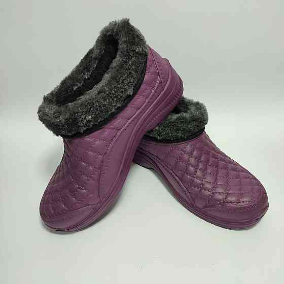 Калоші жіночі KROK Б03 хутро фіолетові Харків