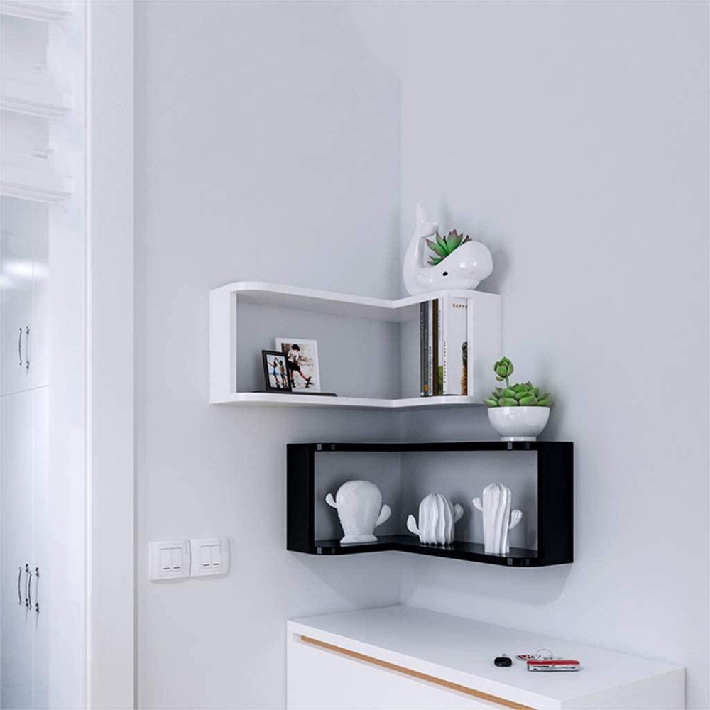 Угловая настенная полка 