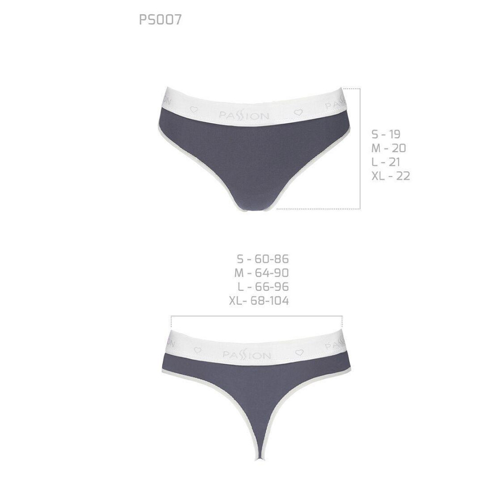 Спортивні трусики-стрінги Passion PS007 PANTIES XL, dark grey Sex Aura Київ - фото 5
