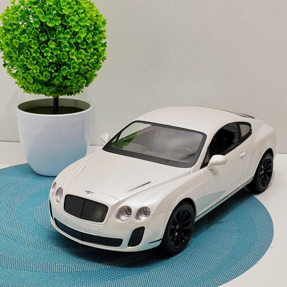 Машинка на радіокеруванні Bentley гумові колеса світло масштаб 1:14 Біла (2048A) Чернігів - фото 9