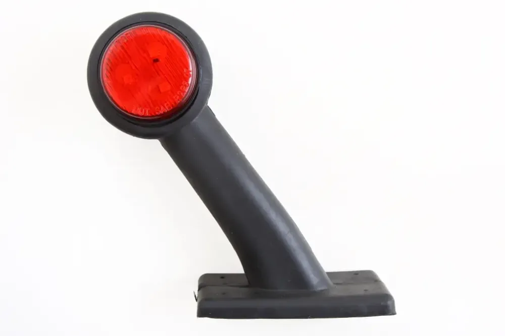 Габаритний бічний ріжок 15см діодовий косою червоний/білий Вінниця - фото 1