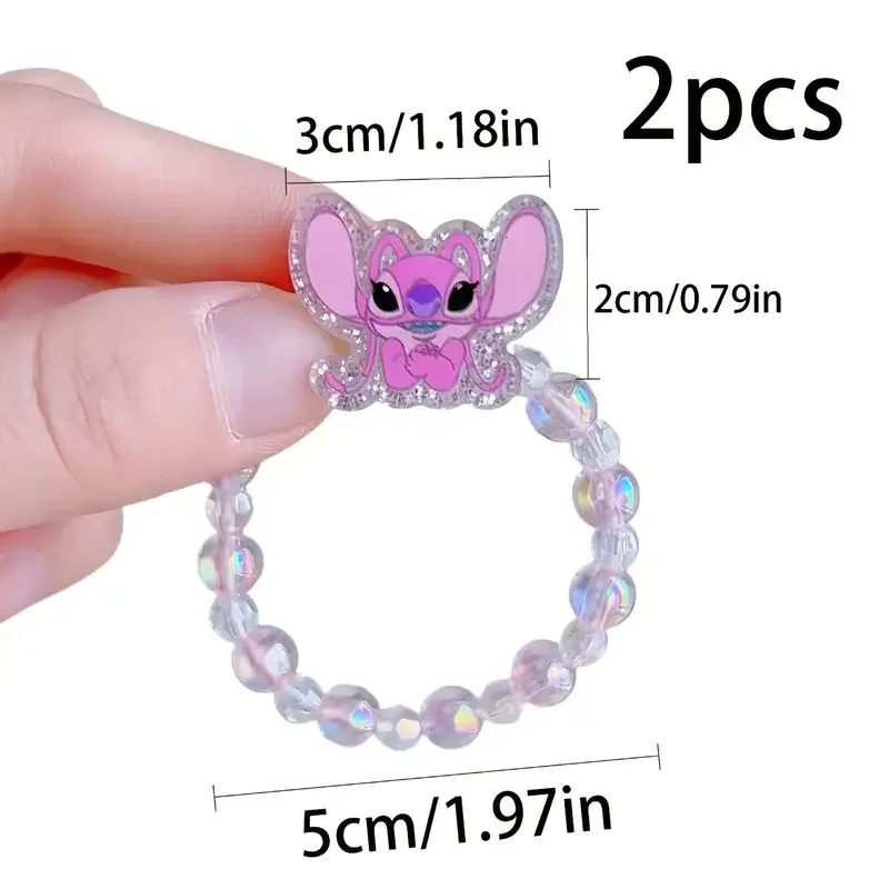 Парні браслети для друзів «Стіч і Енджи» з декоративних намистин Київ - фото 2