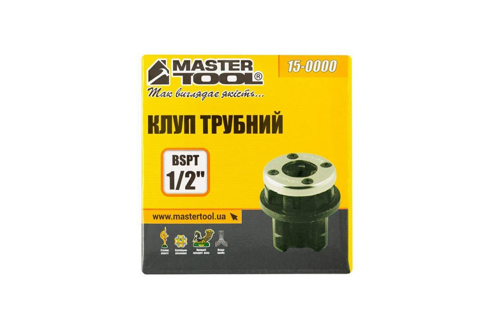 Плашка для нарізування різьблення сантехнічна 1/2", Mastertool 15-0000 Харків - фото 2