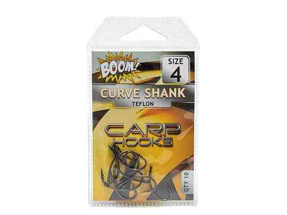 Гачок для мирної риби Curve Shank №4 (10 шт/уп) (Teflon) ТМ BOOM Київ