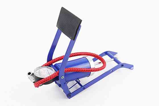 Насос ножний для шин однопоршневий 220*80мм "малий, шток тонкий" синій Київ