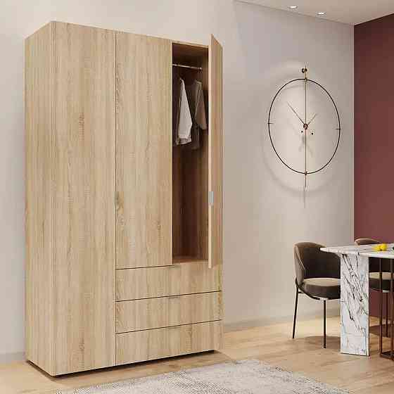 Шкаф распашной для одежды Doros Гелар 116,2х49,5х203,4 см Дуб сонома (DRS-011101) Днепр