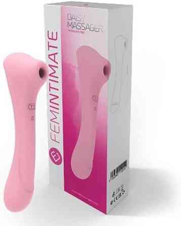 Вакуумный массажер для клитора Femintimate Daisy Massager розовый Sex Aura Киев