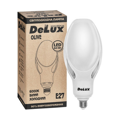 Лампочка Delux OLIVE 60w E27 6000K (90011620) Вінниця - фото 2