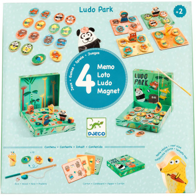 Настільна гра Djeco Набір ігор 4 в 1 Лудопарк (DJ01698) Вінниця - фото 1
