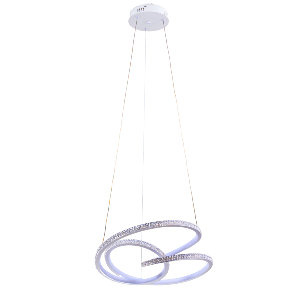 Люстра підвісна світлодіодна акрилова Sirius LCD3073 WT 128W Коломия - фото 1