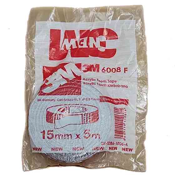 Скотч двусторонний 15мм х 5м 3M GT6008F красный Винница