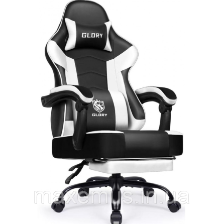 Компьютерное кресло для геймера с подставкой для ног Bonro Glory DC 203 кресло геймерское белое Мостиська