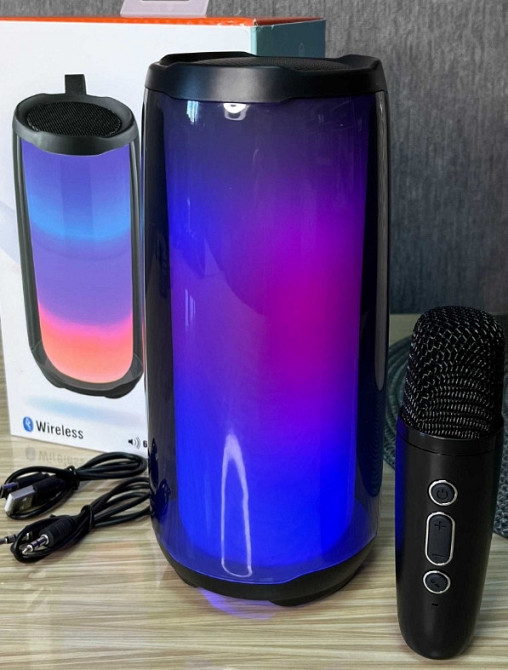 Бездротова Bluetooth-колонка Pulse 5 з підсвіткою 20 Вт | мікрофон. Харків - фото 7