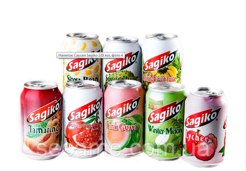 В'єтнамський напій Мікс тропічних фруктів Sagiko Mixed Fruit Juice 320 мл (В'єтнам) Харків - фото 4