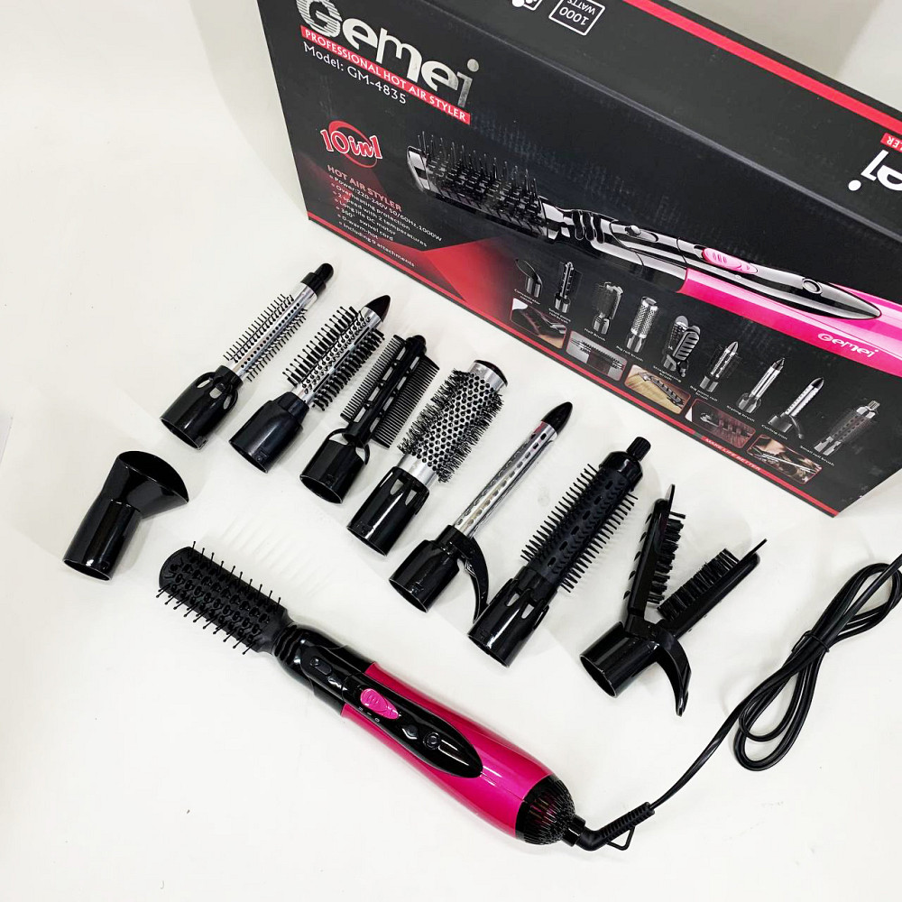 Щетка сушка для волос фен для волос, Фен-браш для укладки Фен без вреда YW-44 Львов - изображение 12
