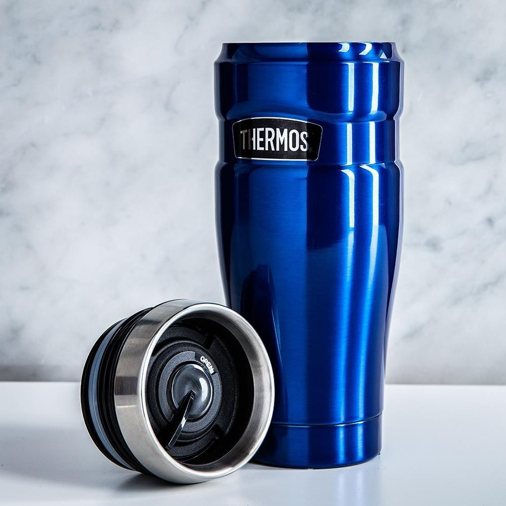 Термокружка 470 мл Thermos "Stainless King Travel Tumbler" (160027) Metallic Blue Нововолинськ - фото 4