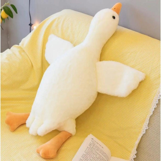 Детская длинная игрушка 70см, Мягкая игрушка гусь-обнимусь, Мягкий гусь-объятия, Детский плюшевый гусь NB-68 Львов - изображение 2