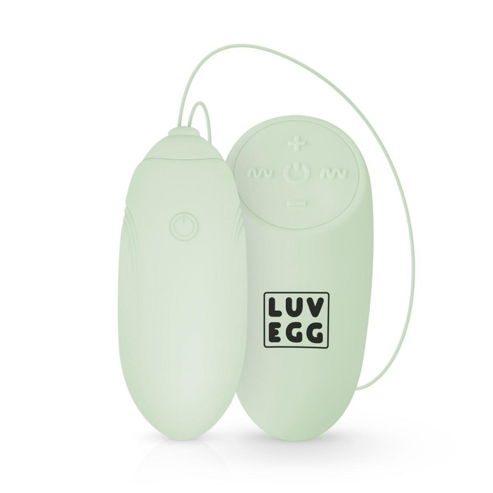 Виброяйцо с дистанционным пультом Luv Egg, силиконовое, зеленое, 6.5 х 3.5 см Sex Aura Киев - изображение 1