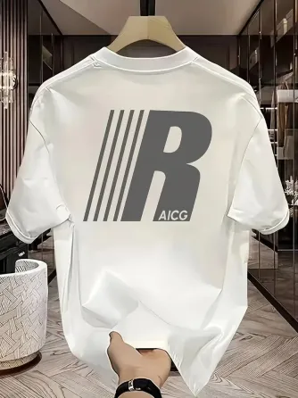 Футболка мужская с принтом  44 Белая 2634325661 Днепр