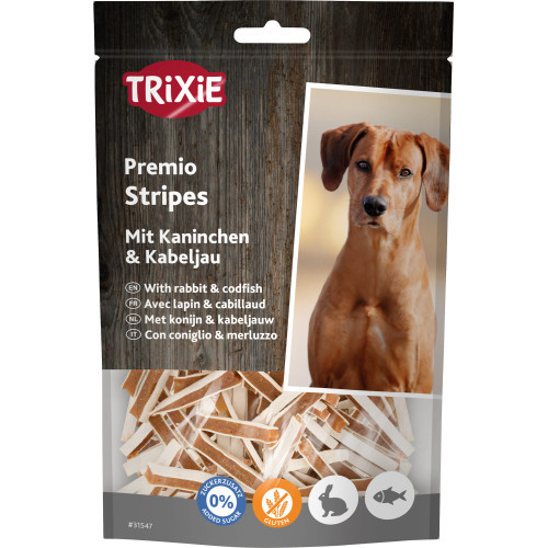 Лакомство Trixie Premio Fish Rabbit Stripes для собак снеки с рыбой и кроликом 100 г Киев - изображение 1