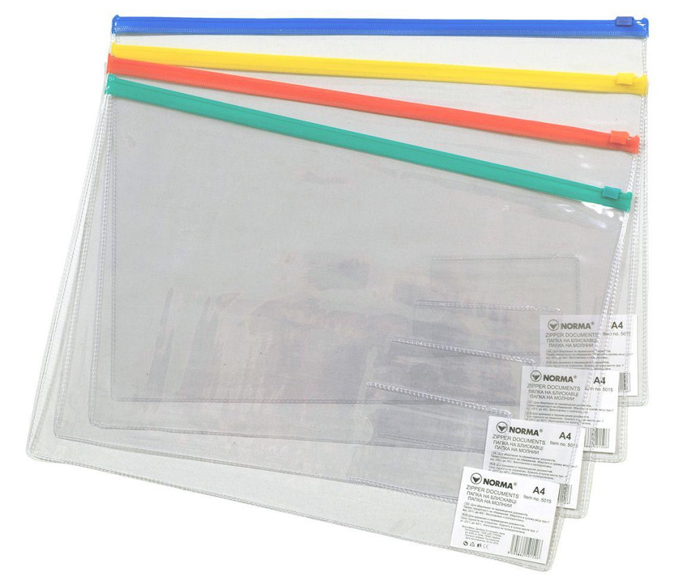 Папка на блискавці A4 "Norma", 5015-21N, шт Київ - фото 1