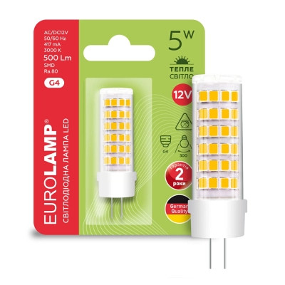 Лампочка Eurolamp Светодиодная капсульная лампа EUROLAMP LED силикон G4 5W 500Lm 300 (LED-G4-0530(12)) Вінниця - фото 2