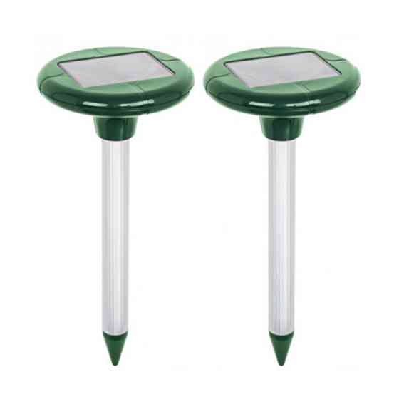 Отпугиватель кротов и змей на солнечной батарее, 2 шт Днепр