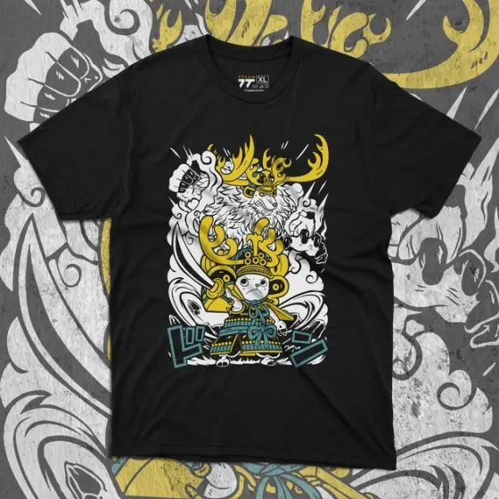 Футболка чоловіча з  принтом Ван Пис Чоппер Самурай Розмір 48 Anime0999 Дніпро
